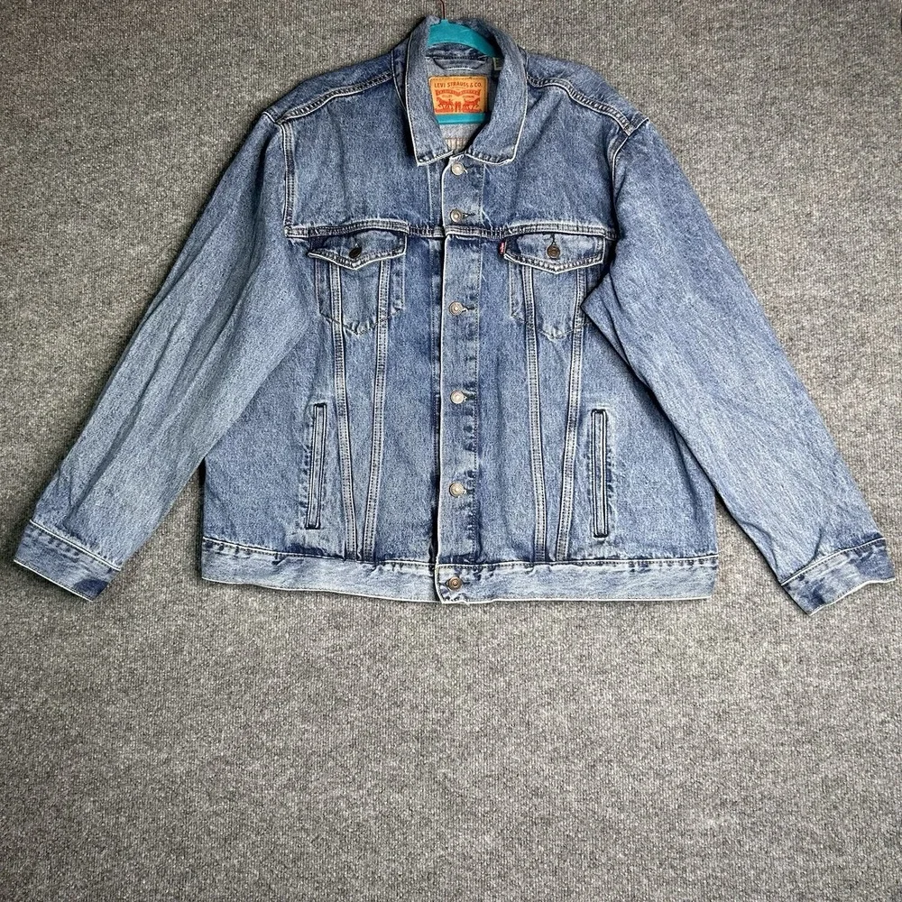 Levis Denim‎ Trucker Jacket Opus Crew Adult Size 2xl